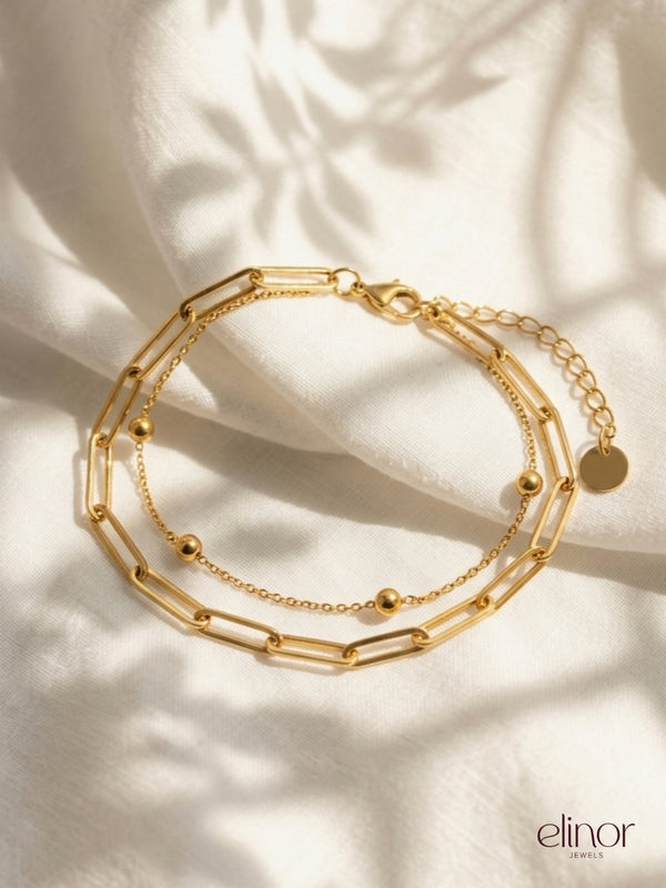 Minimal Gold Bracelet - 18k Gold Plated