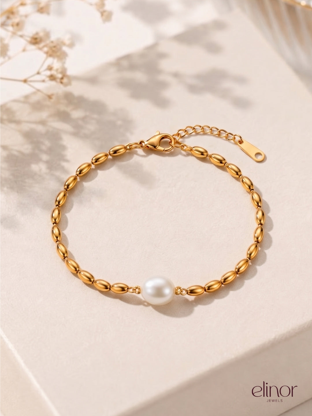 Mist pearl bracelet - 18k Gold Plated image 2