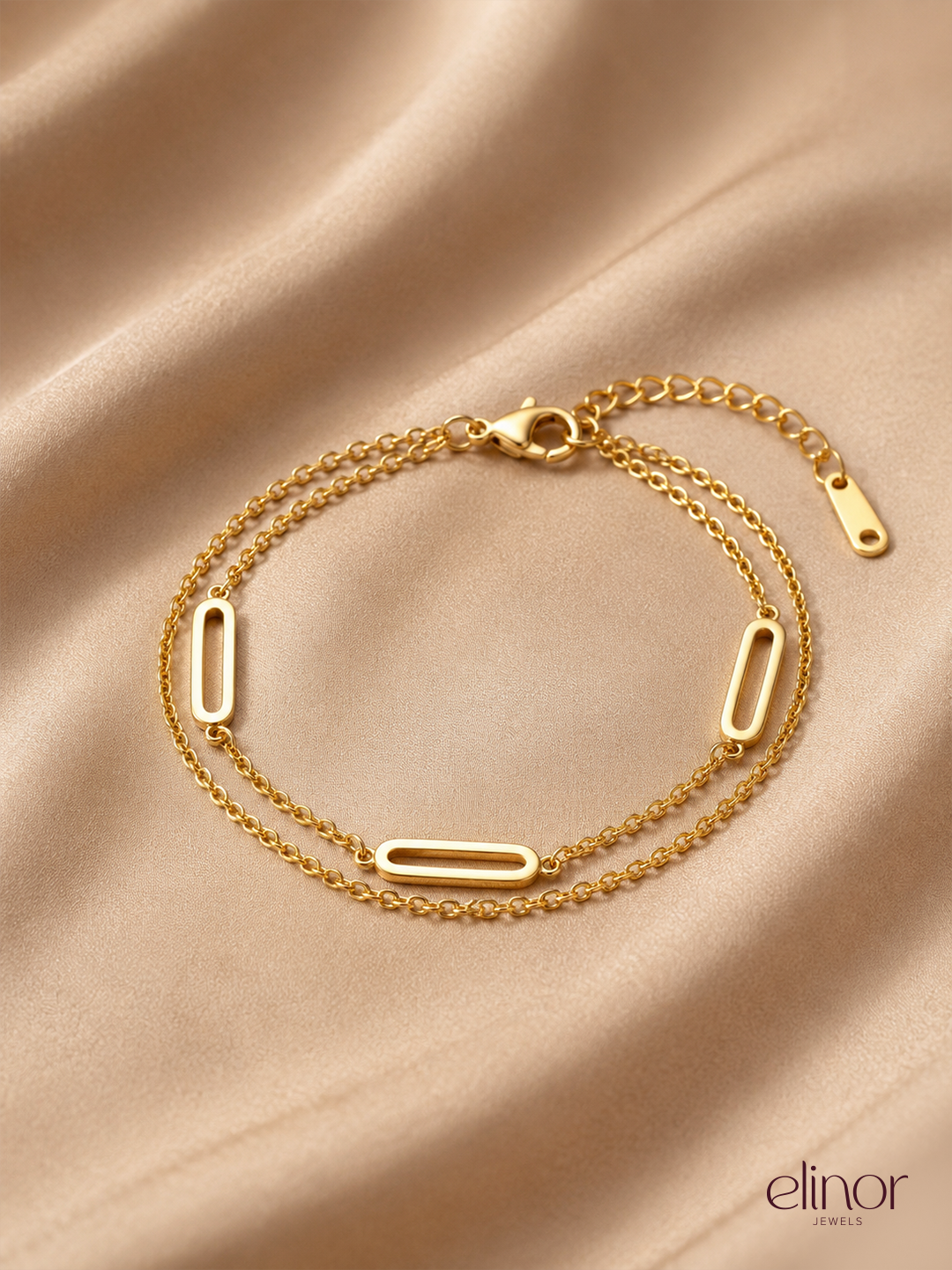 Modern Link Bracelet - 18K Gold Plated