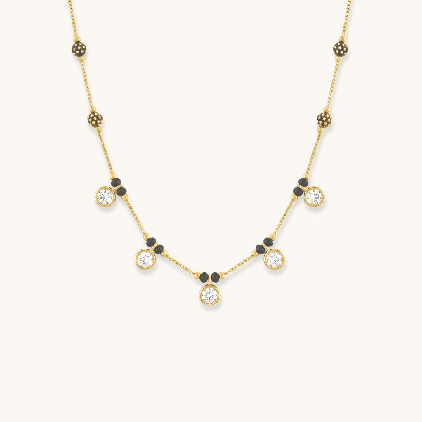 Saaj Drop Mangalsutra - 18K Gold Plated