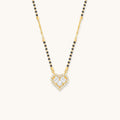 Noor Heart Mangalsutra - 18K Gold Plated