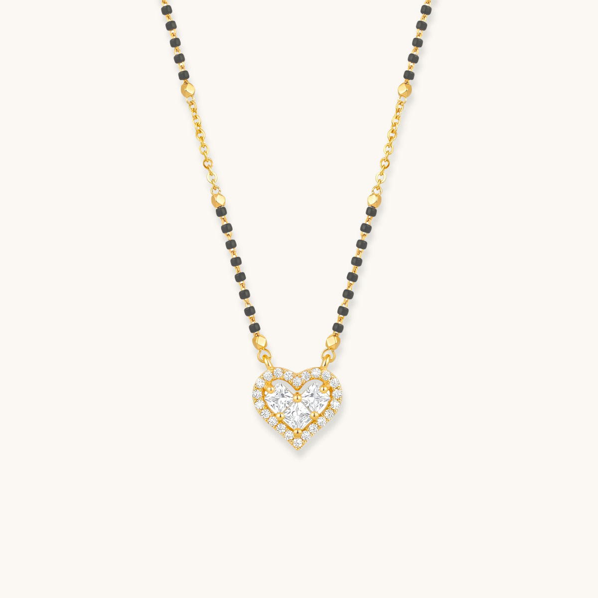 Noor Heart Mangalsutra - 18K Gold Plated image 1