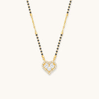 Noor Heart Mangalsutra - 18K Gold Plated