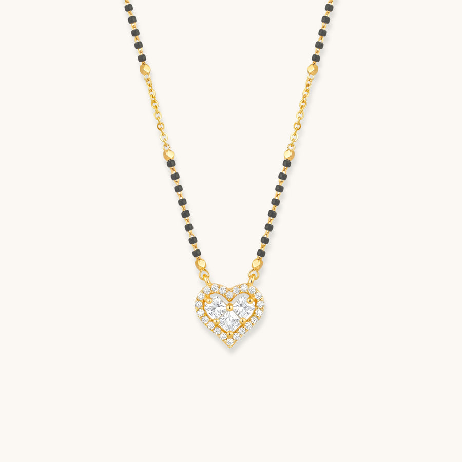 Noor Heart Mangalsutra - 18K Gold Plated image 1