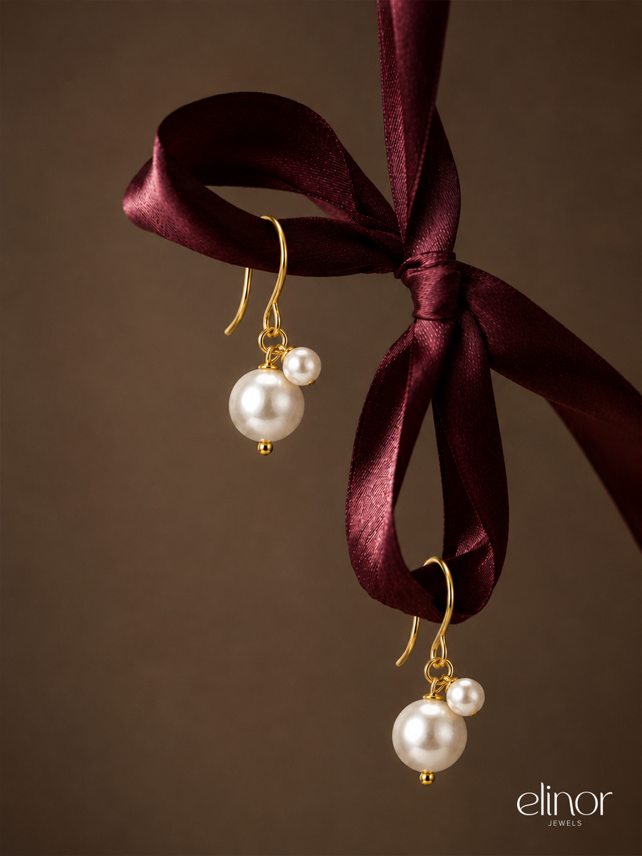 Nuvi Pearl Drops - 18K Gold Plated image 2