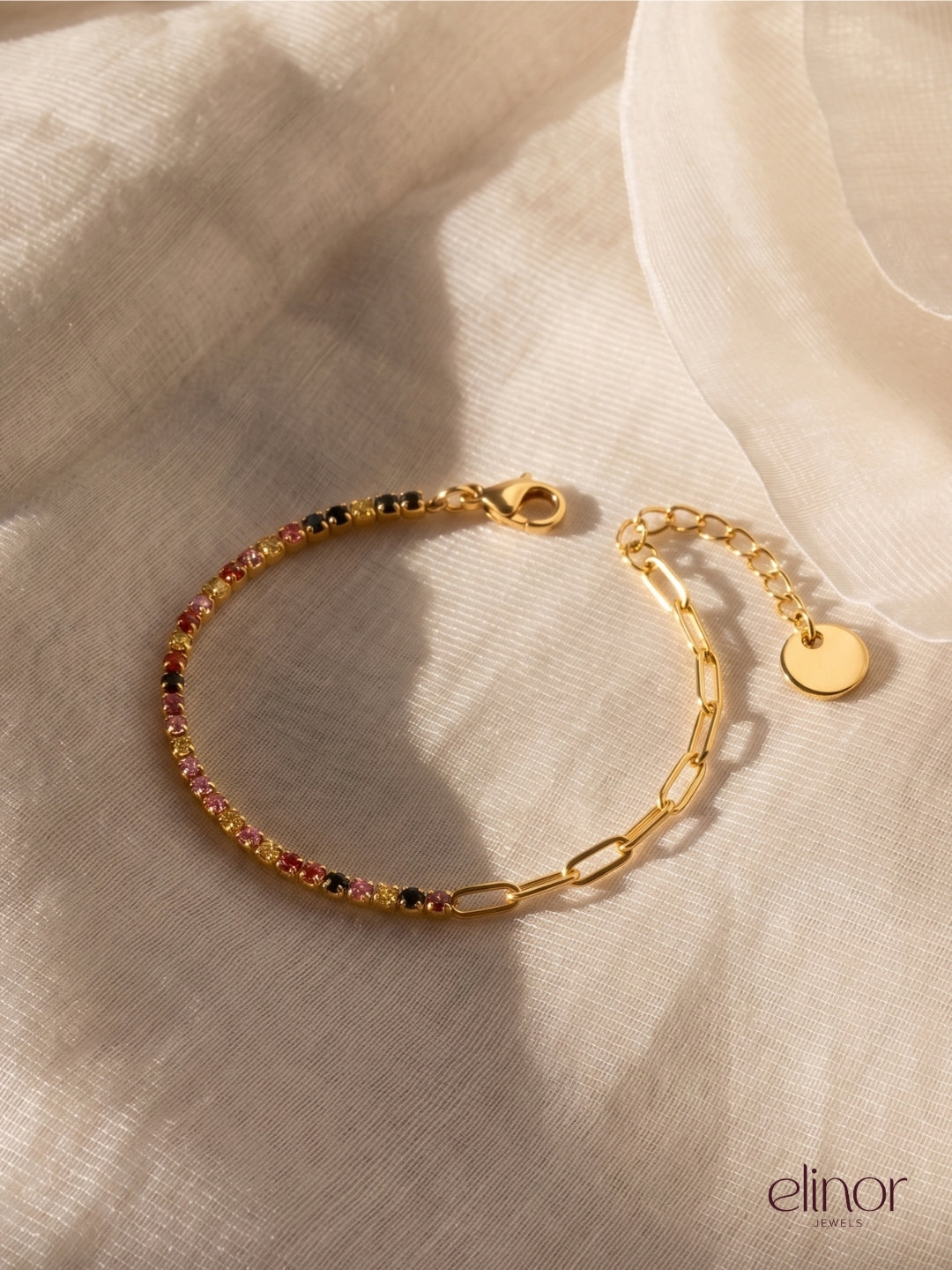 Pastel Glow Bracelet – 18K Gold Plated image 2