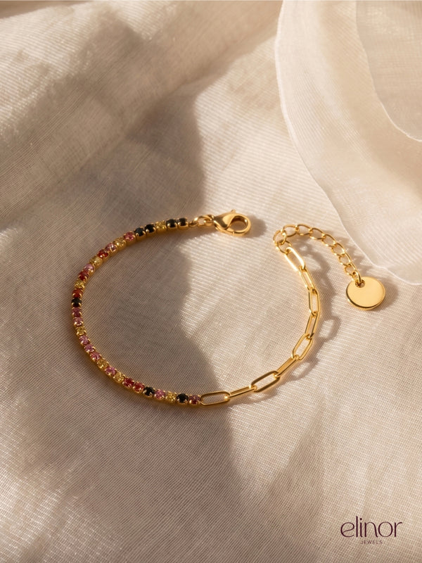 Pastel Glow Bracelet – 18K Gold Plated