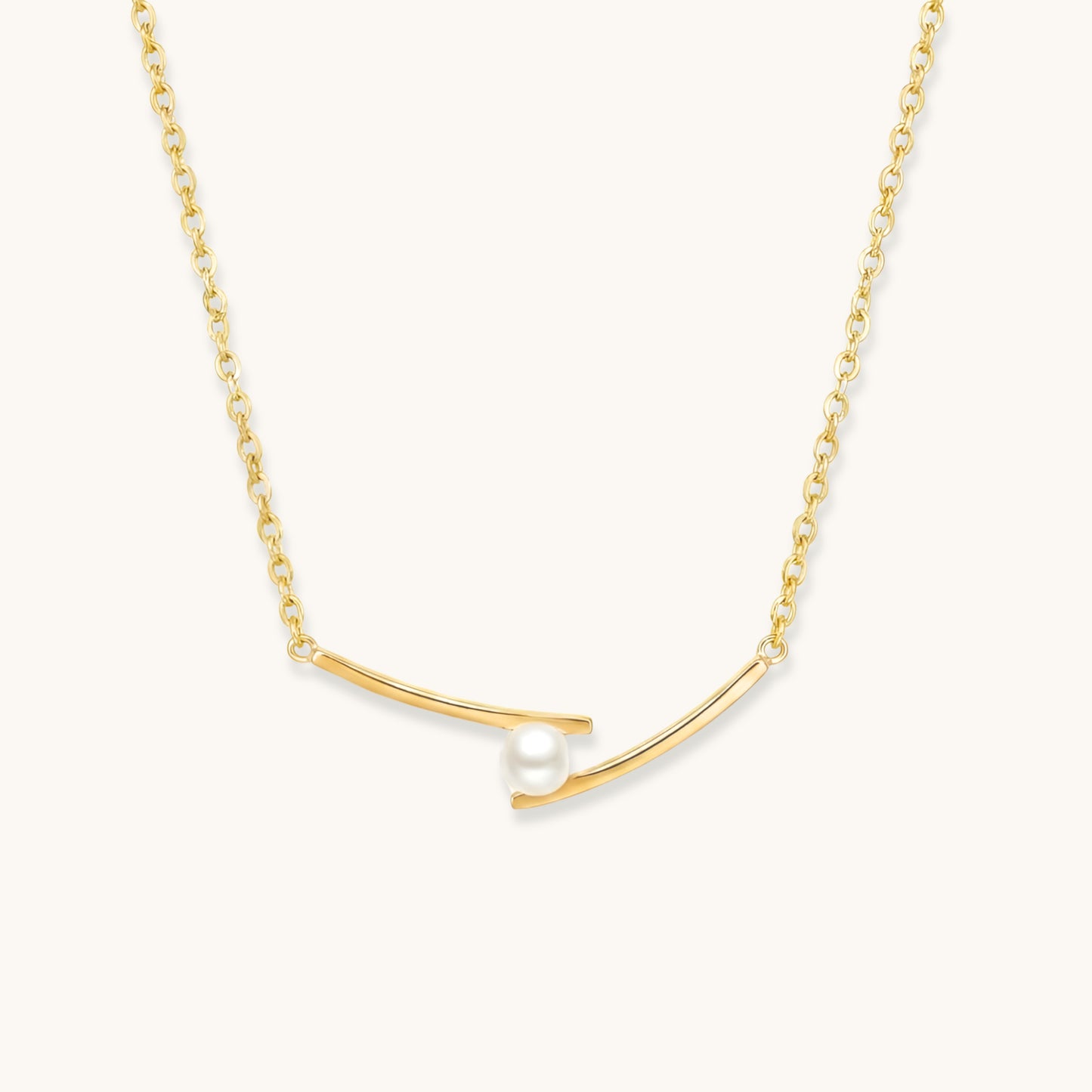Sol Pearl Necklace - 18k Gold Plated