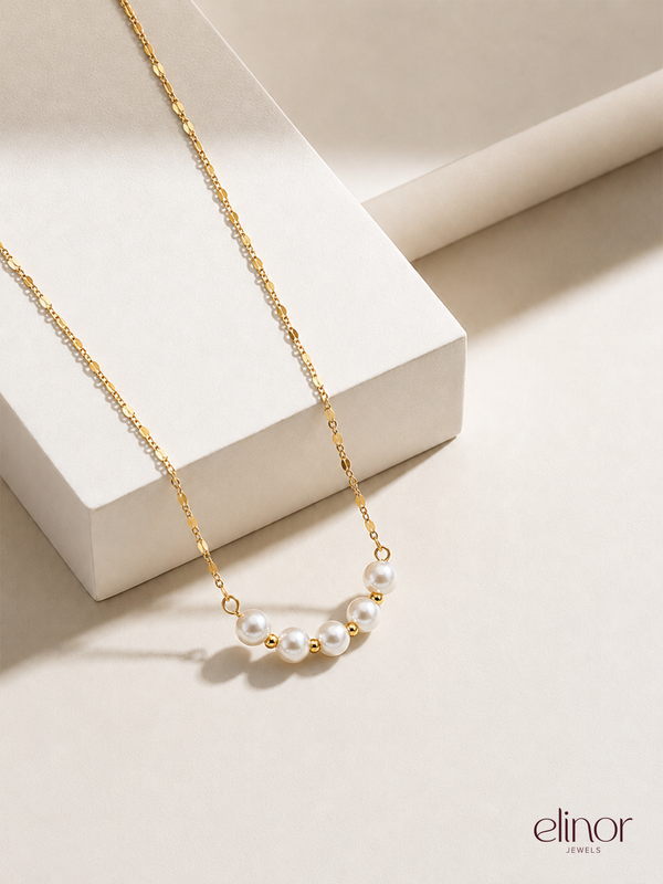 Pearl Harmony Necklace - 18K Gold Plated