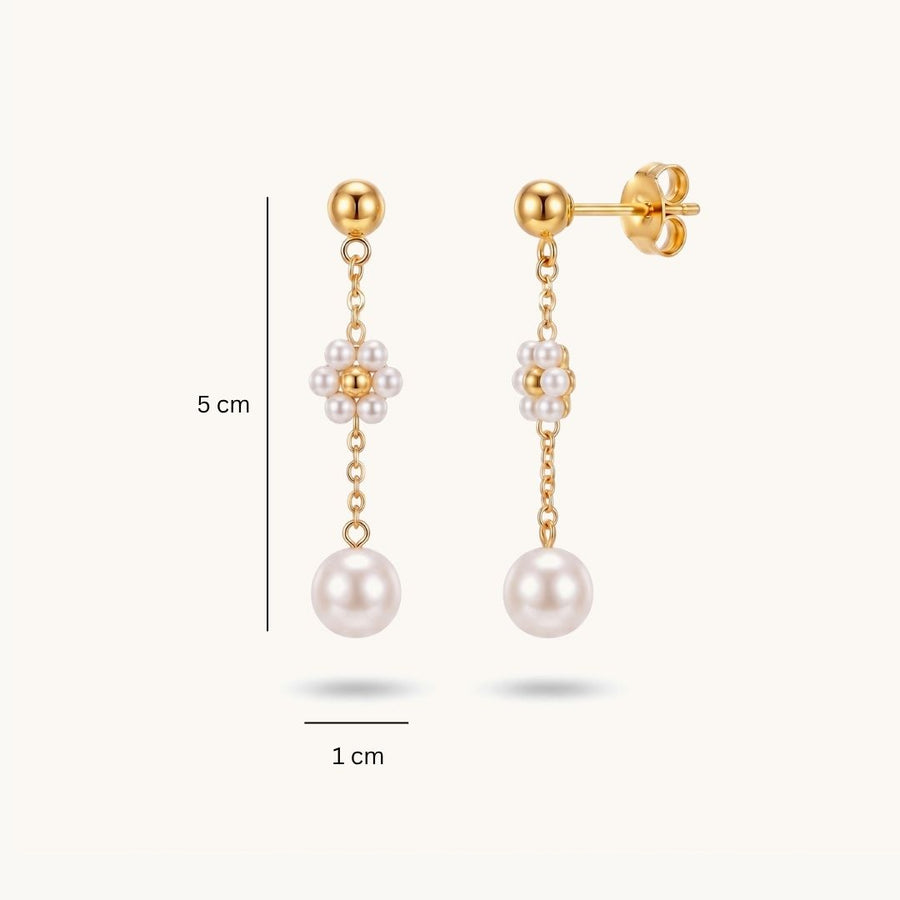 Pearlfall earrings – 18K Gold Plated image 9