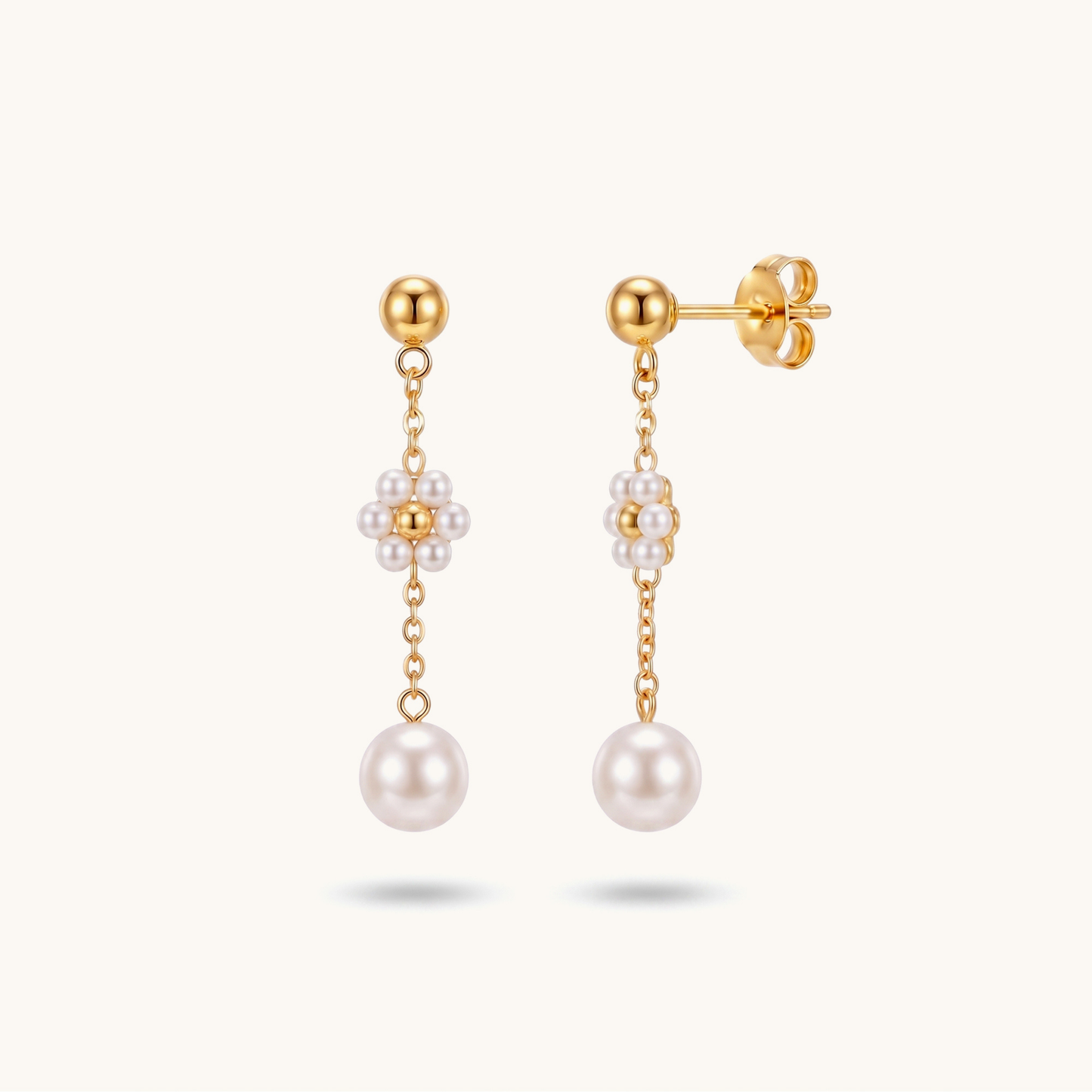 Pearlfall earrings – 18K Gold Plated