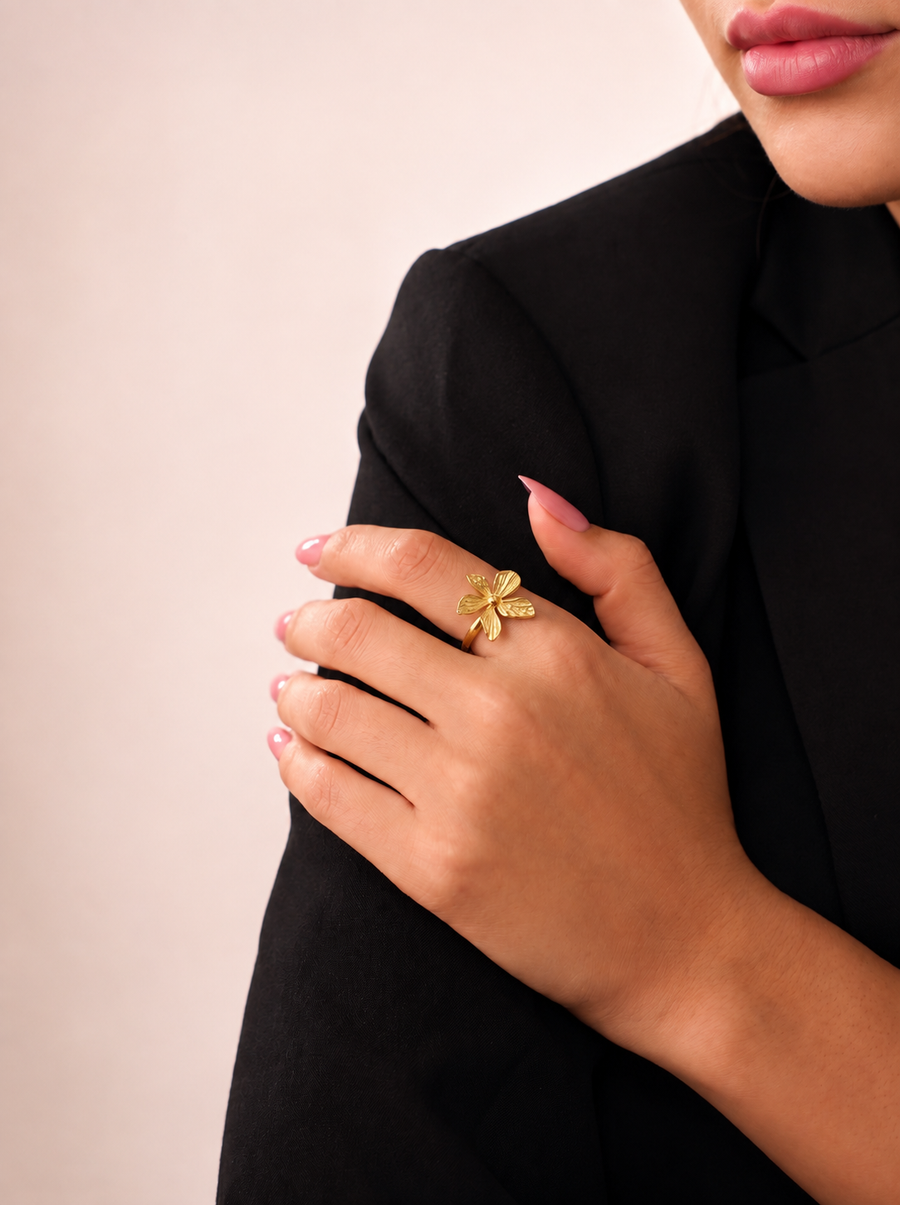 Petalyn Ring – 18K Gold Plated image 2
