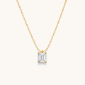 Radiant Solitaire Necklace - 18K Gold Plated