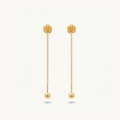 Rosefall threader earrings – 18K Gold Plated