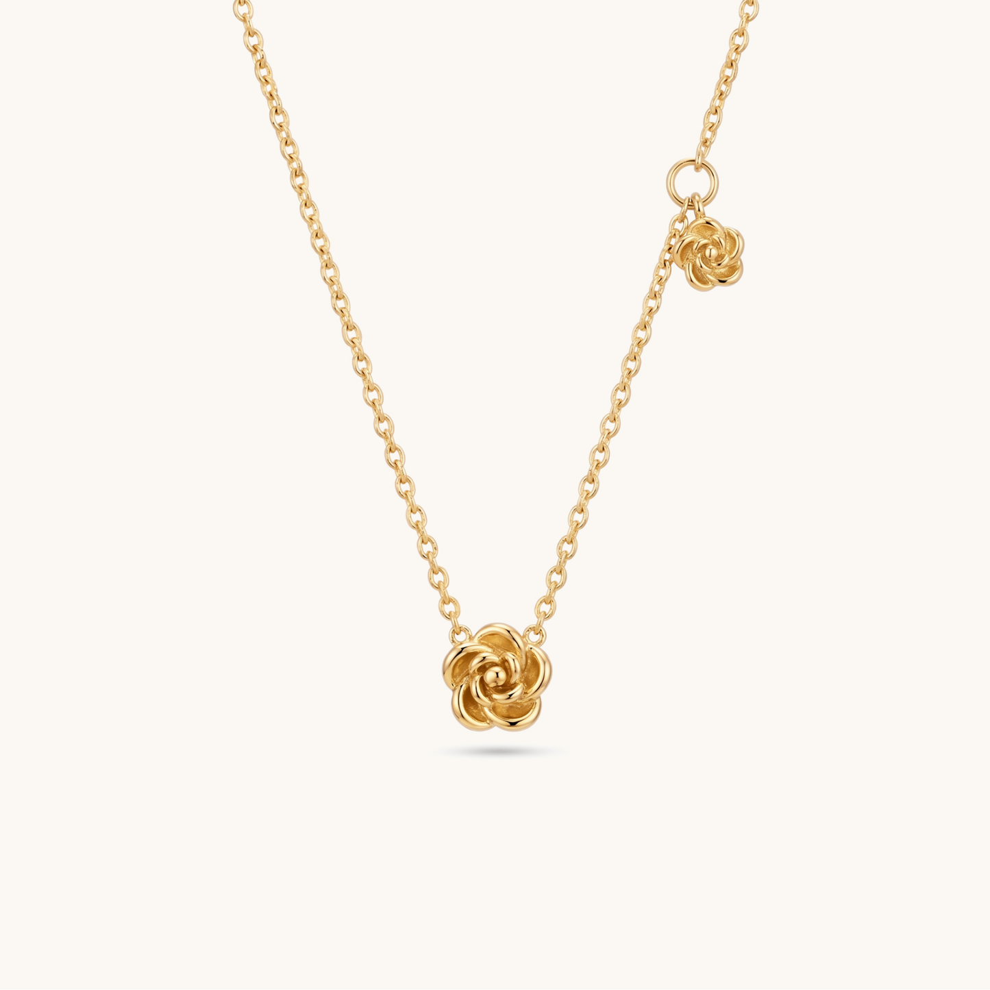 Roselle Necklace - 18K Gold Pleated