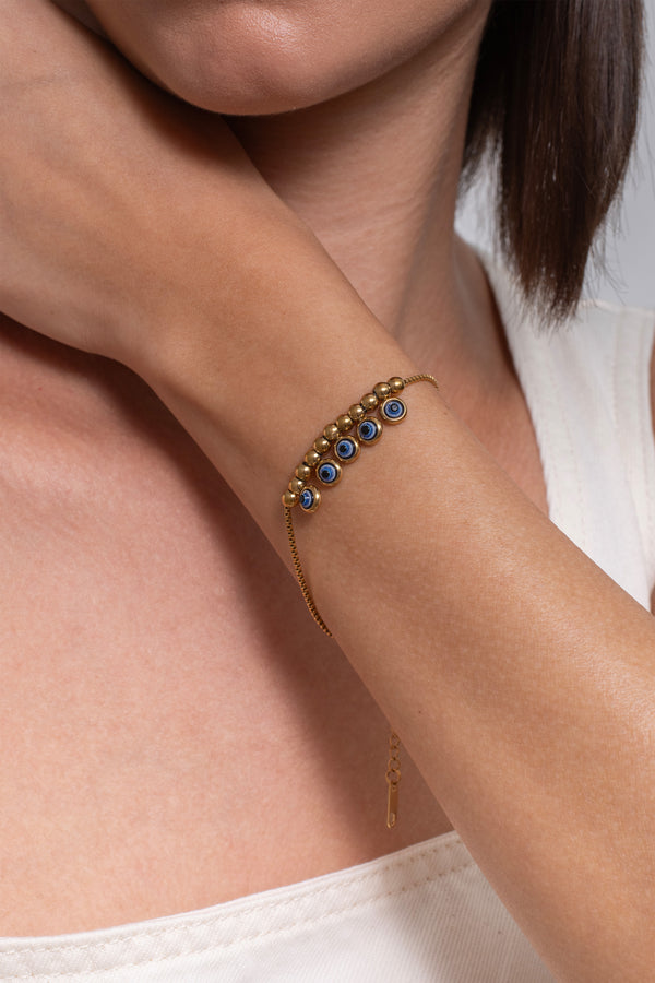Shield Bracelet - 18K Gold Plated
