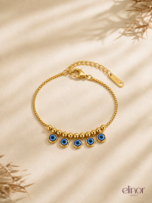 Shield Bracelet - 18K Gold Plated