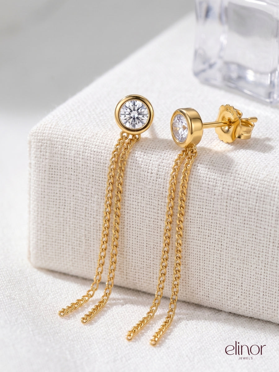 Soleil Earrings - 18K Gold Plated image 2