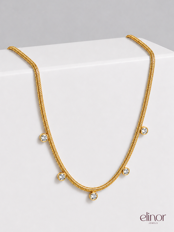 Spark Dot Necklace - 18K Gold Plated