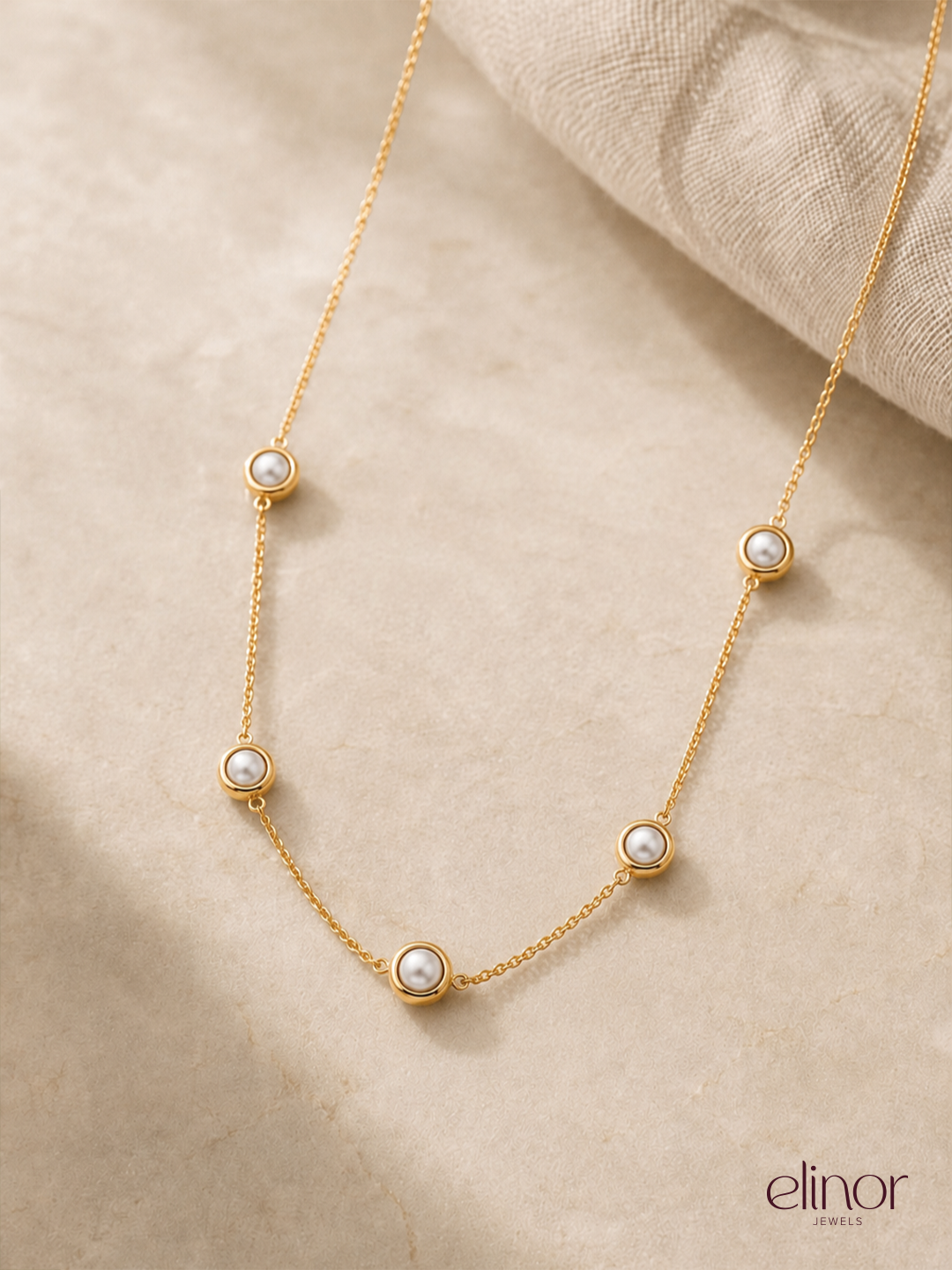 Stella Orbit Necklace - 18K Gold Plated