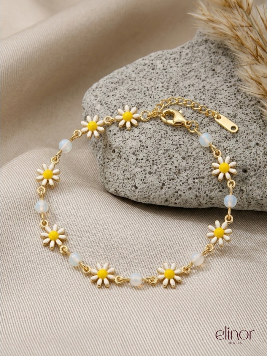 Sun Petal Bracelet - 18K Gold Plated image 2
