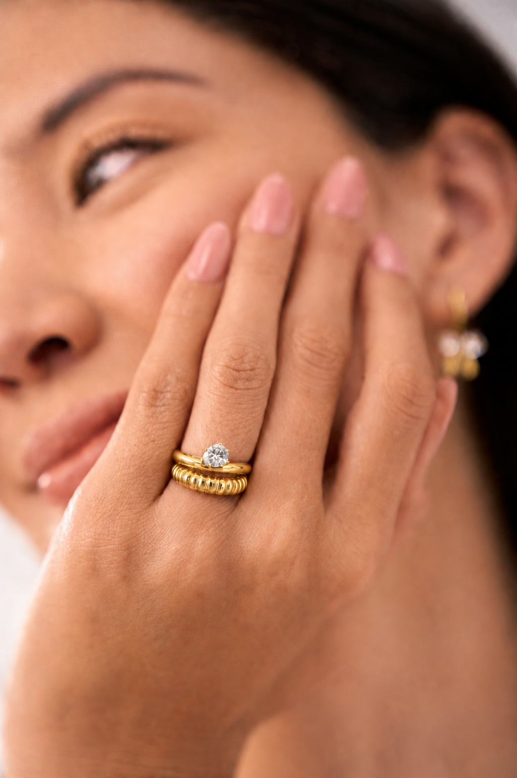 Teardrop Ring - 18K Gold Plated