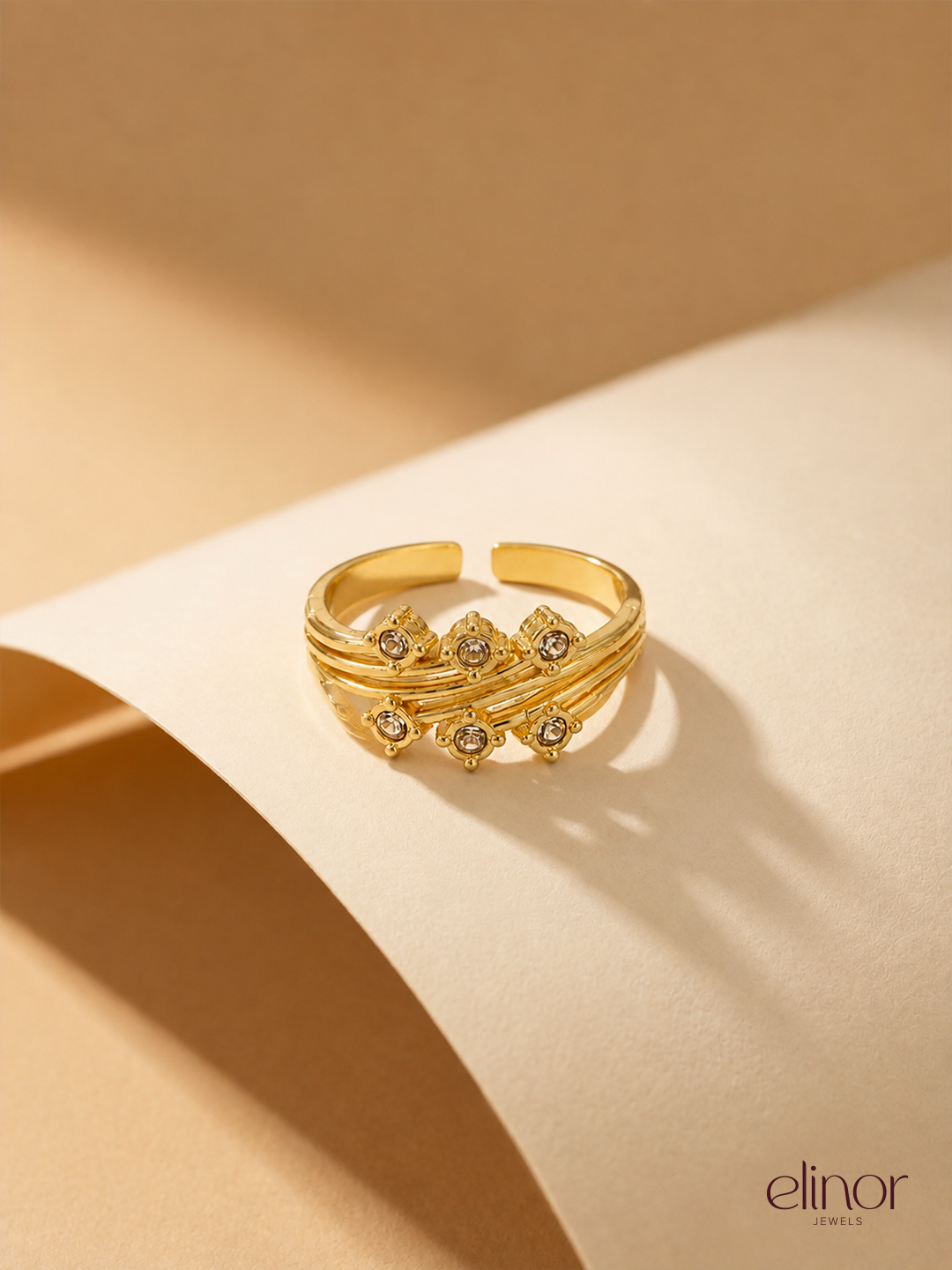 Tiara Ring – 18K Gold Plated image 2