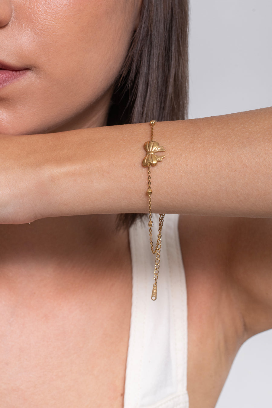 Tied Bracelet – 18K Gold Plated image 2