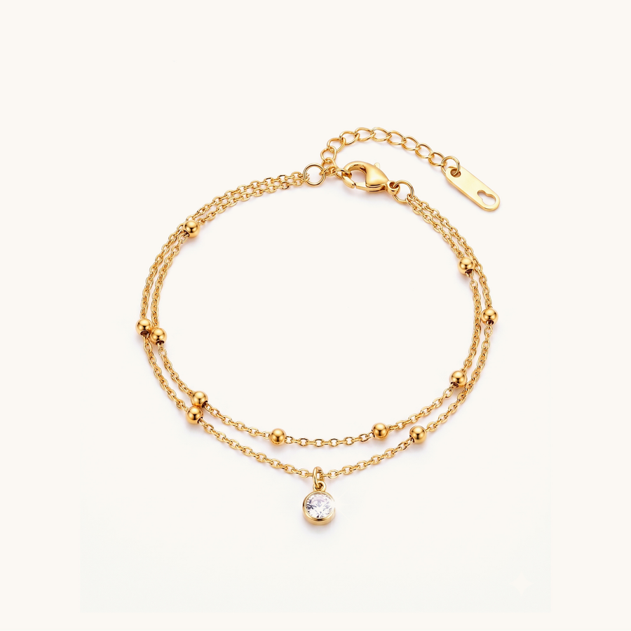Trace Bracelet - 18K Gold Plated image 1
