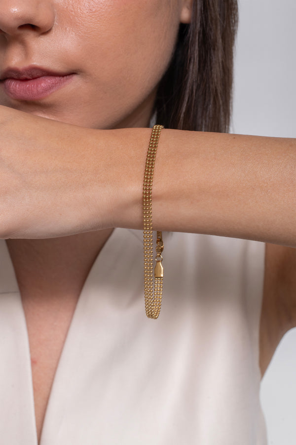 Tress Bracelet - 18k Gold Plated