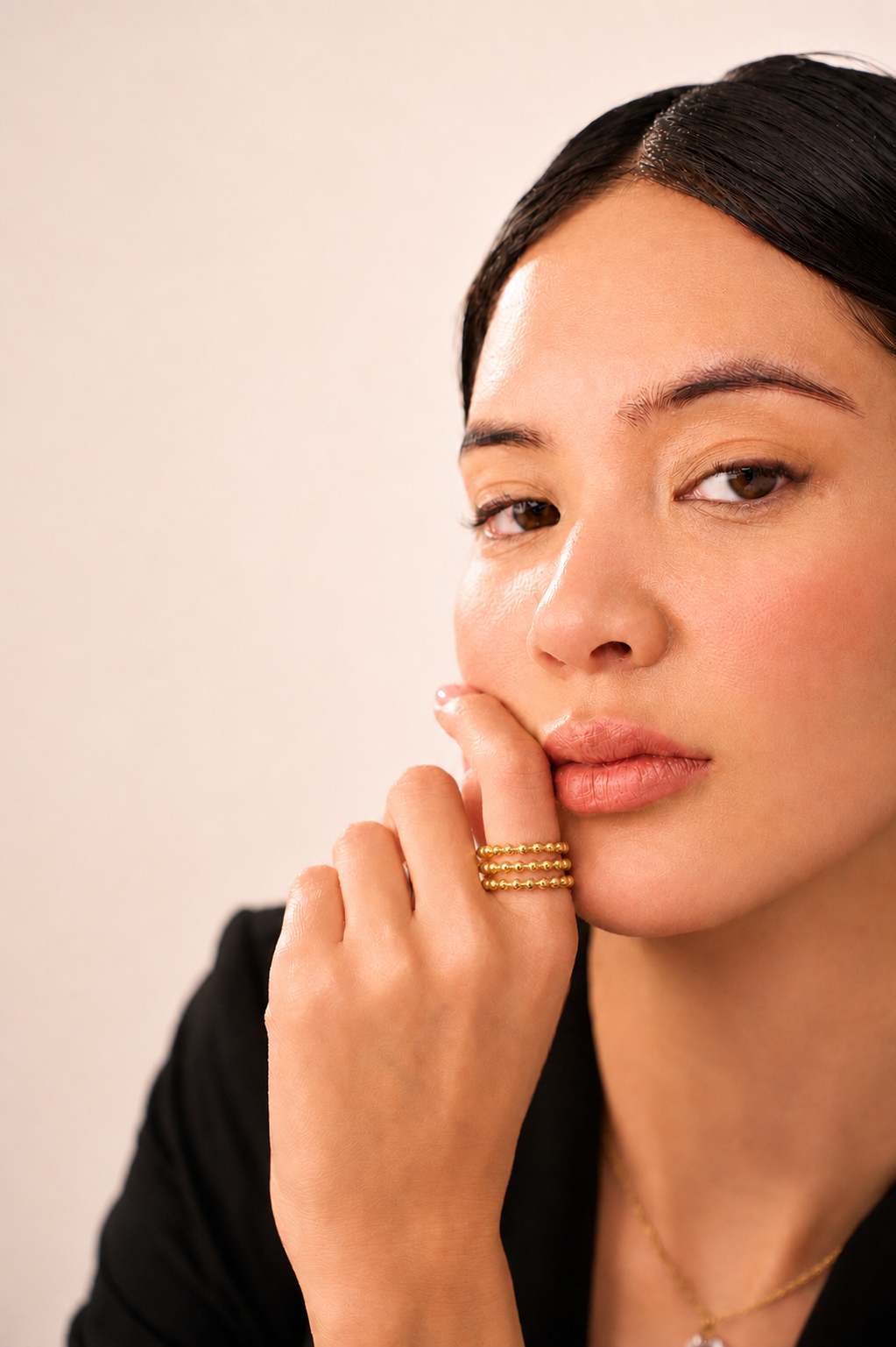 Trio Dot Ring - 18K Gold Plated
