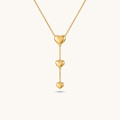 Triple Love Necklace - 18k Gold Plated