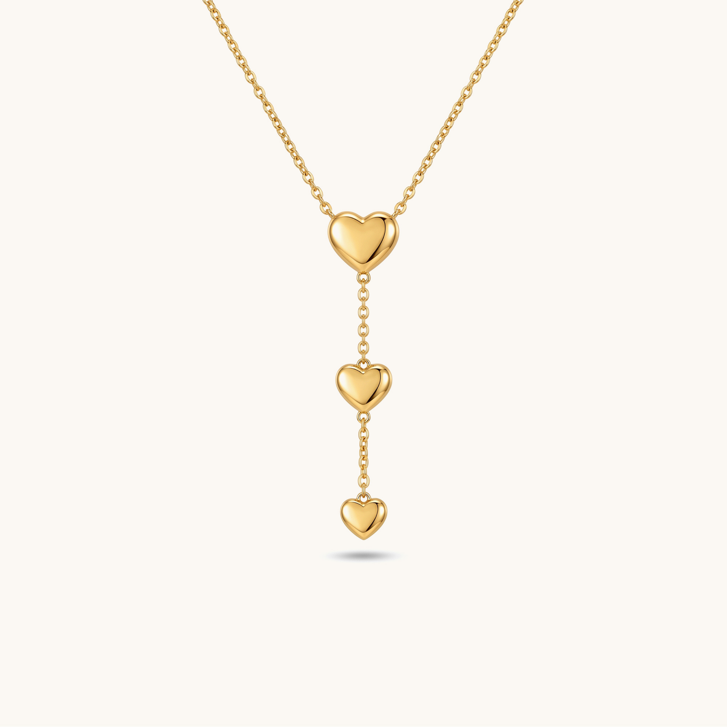 Triple Love Necklace - 18k Gold Plated