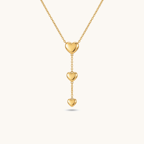 Triple Love Necklace - 18k Gold Plated