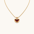 Velvet Heart Necklace – 18K Gold Plated