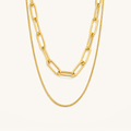 Verona Layered Necklace - 18K Gold Plated