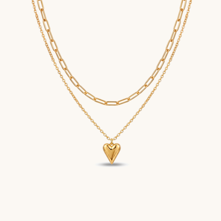 Veya Layered Necklace – 18K Gold Plated image 1