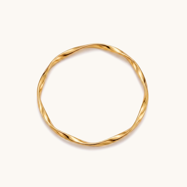 Waveline bangle – 18K Gold Plated