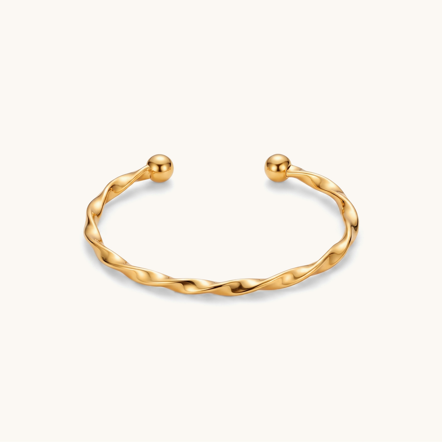 Wavy wrap cuff – 18K Gold Plated image 1