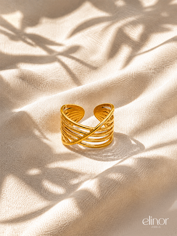 Weave Ring – 18K Gold Plated