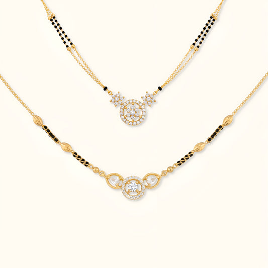 Zivah Mangalsutra and Ahana Mangalsutra Combo Set - Special Value Offer