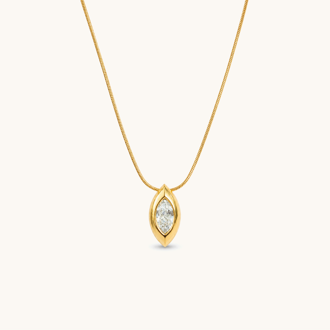 Aura Gleam Necklace - 18K Gold Plated