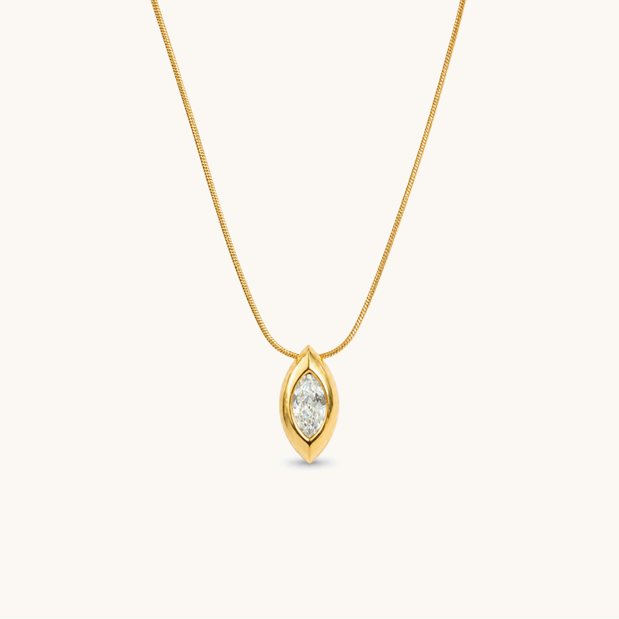 Aura Gleam Necklace - 18K Gold Plated image 1
