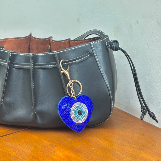 Heart Evil Eye Charm