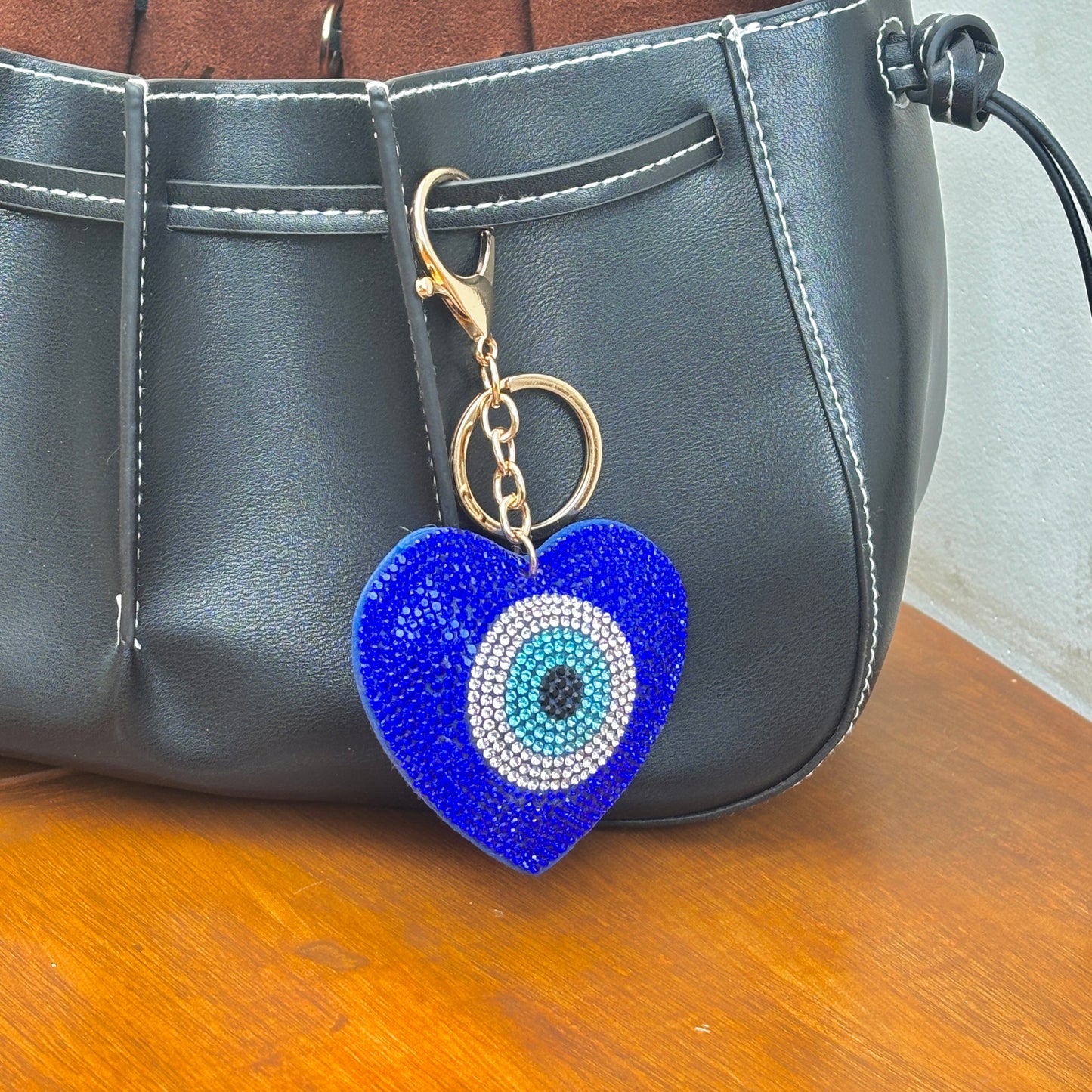 Heart Evil Eye Charm