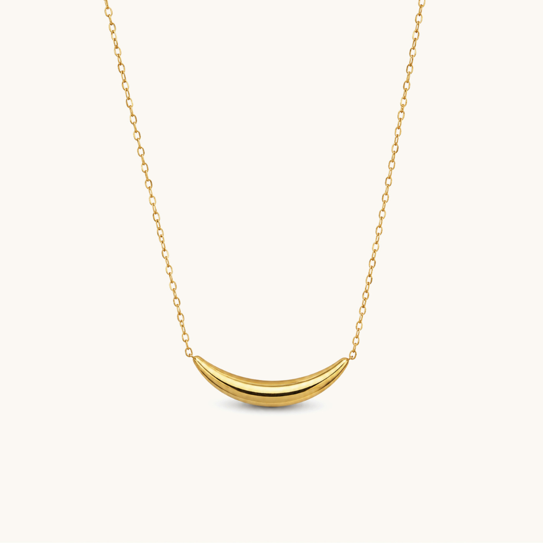 Crescent Necklace - 18K Gold Plated