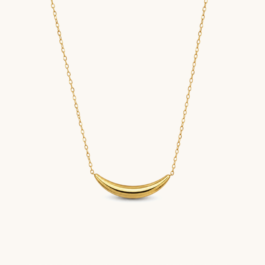 Crescent Necklace - 18K Gold Plated image 1