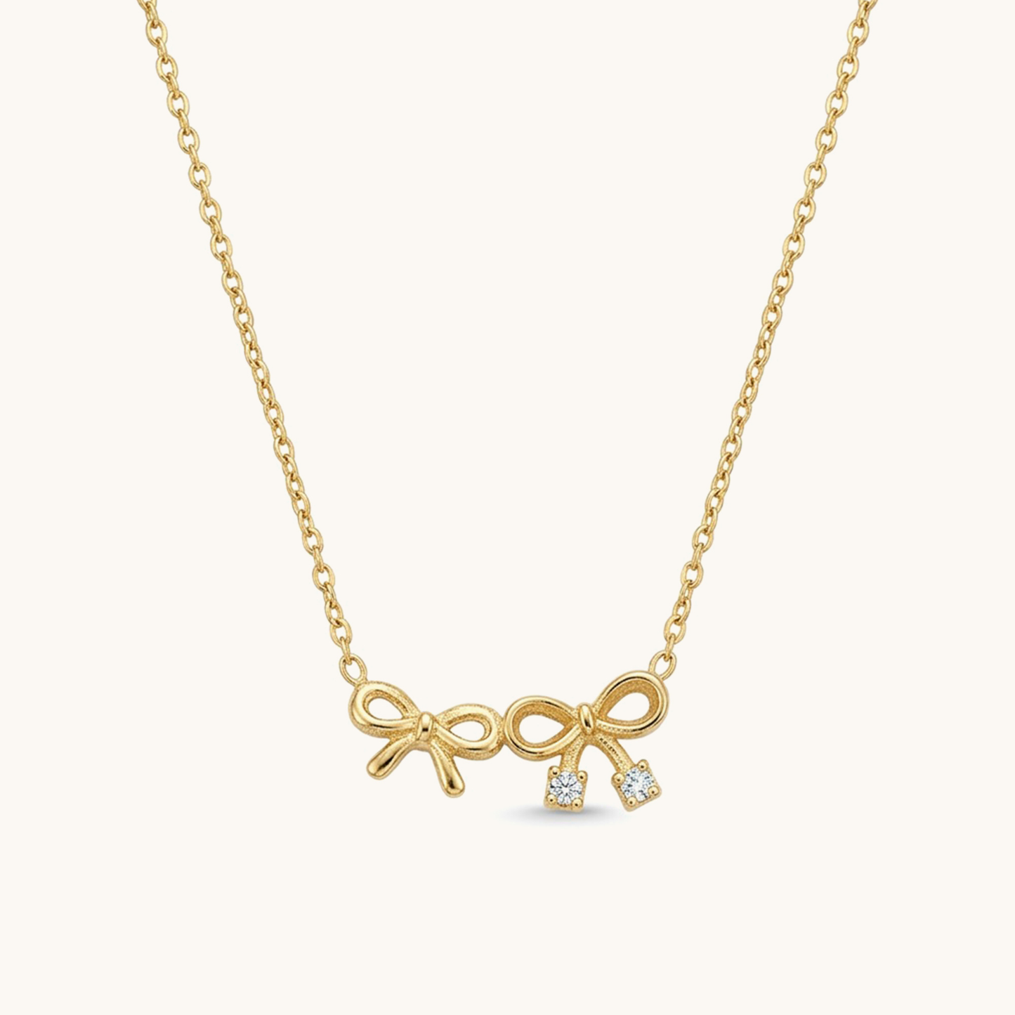 Cupid Bow Necklace - 18K Gold Plated