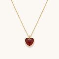 Eila Heart Necklace - 18K Gold Plated