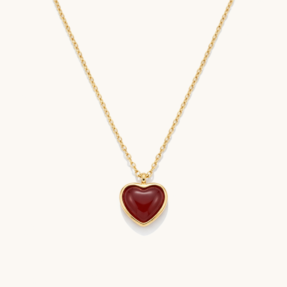 Eila Heart Necklace - 18K Gold Plated image 1